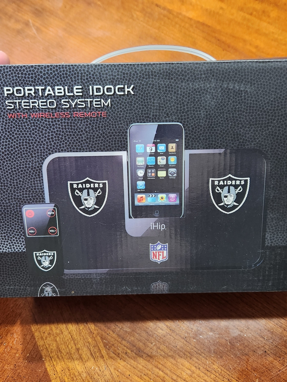 h.i.p. Portable iDock Stereo System - Black (Raiders Edition)